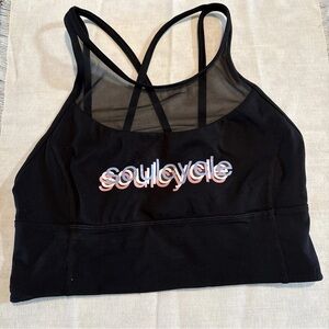 lululemon athletica Black Strappy Soul Cycle sports bra